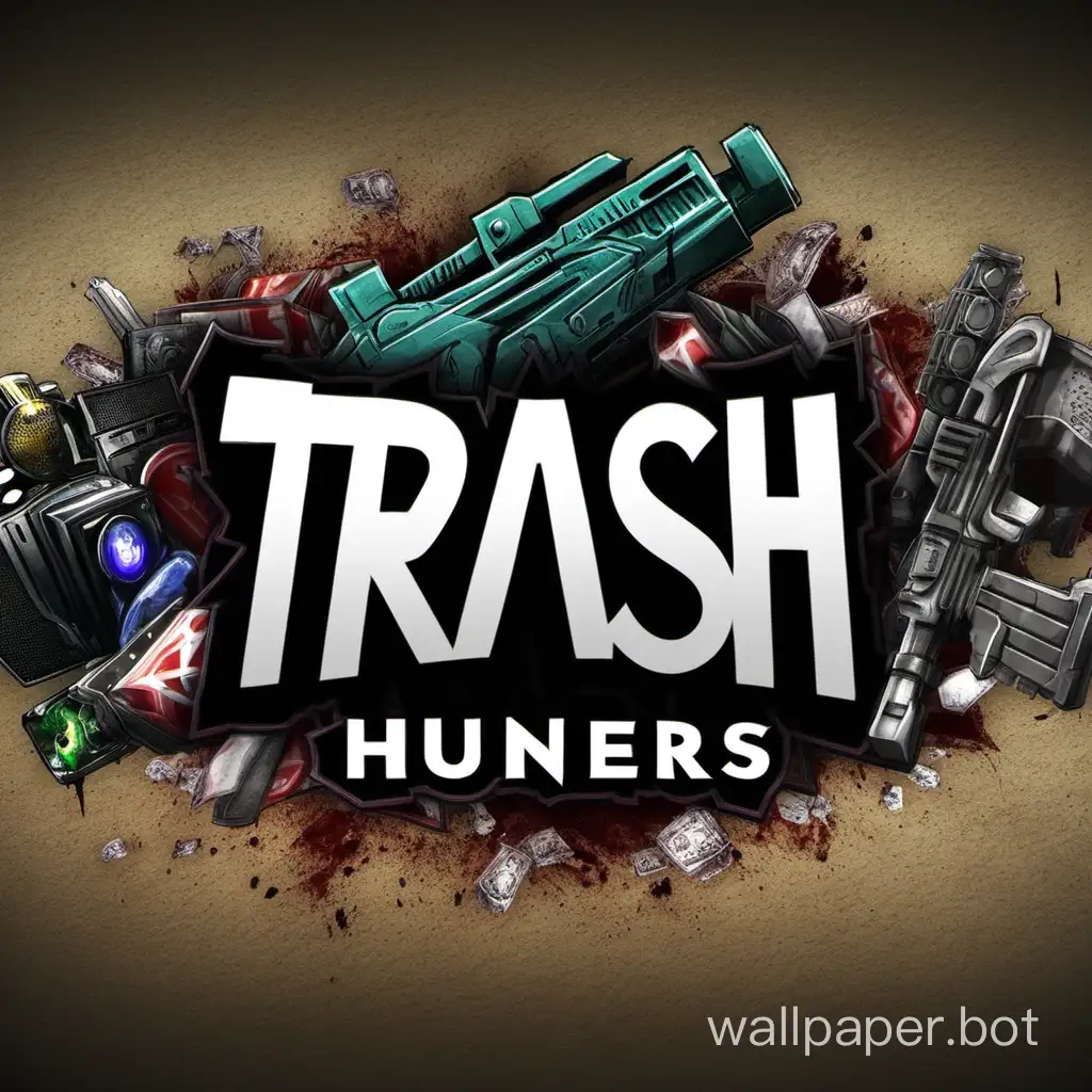 intro for the gaming channel for Youtube titled Trash Hunters