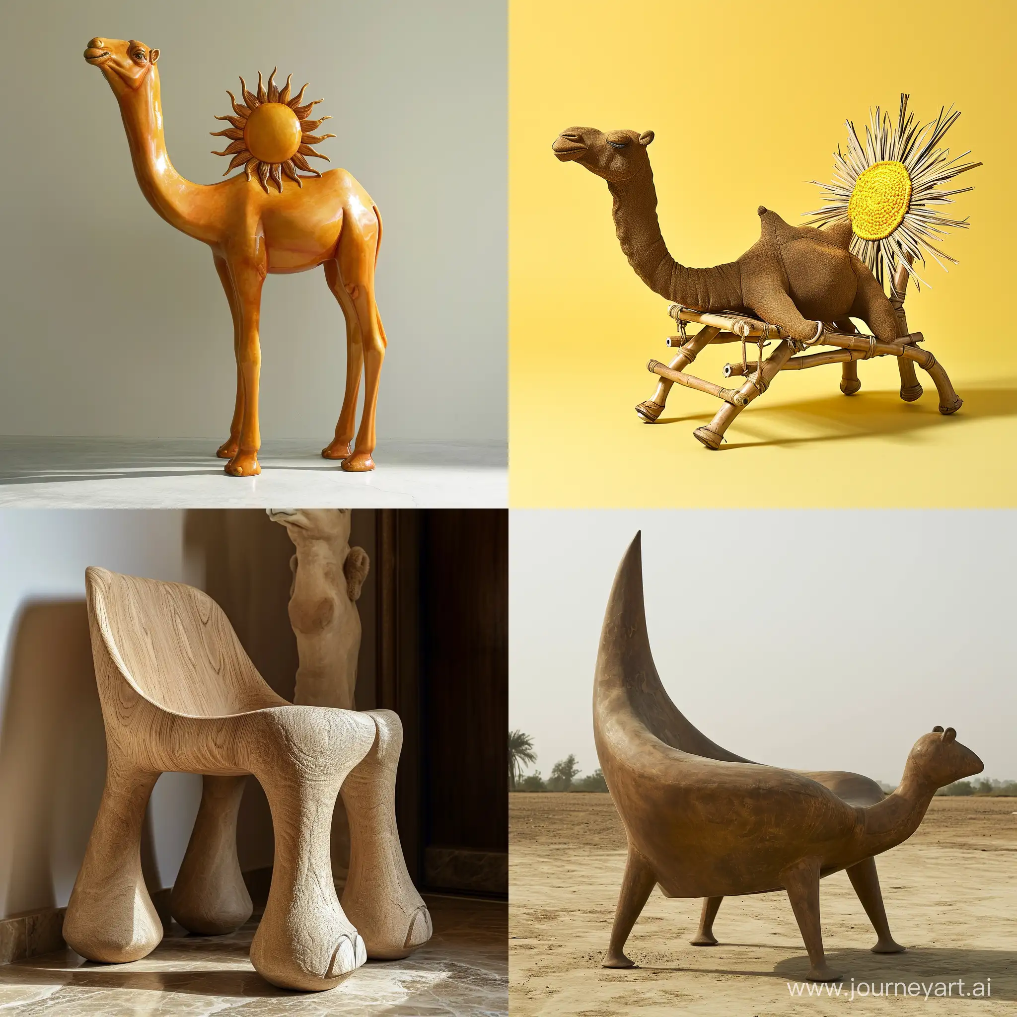 Unique-Chair-Leg-Sun-Camel-Art