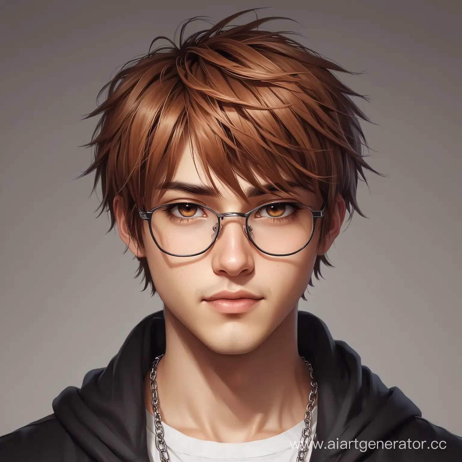 Anime-Style-Guy-with-Russet-Hair-Square-Glasses-and-Black-Tshirt