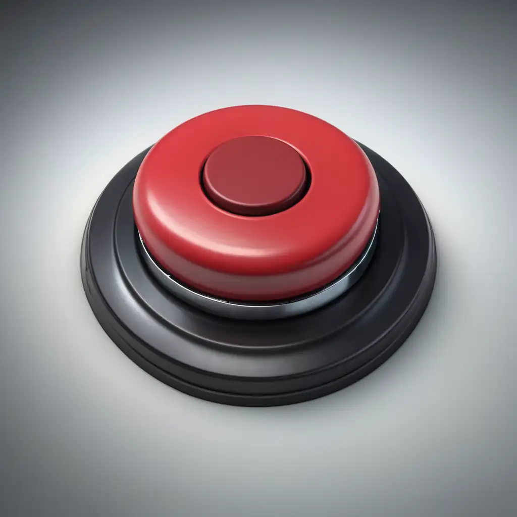 A big red button