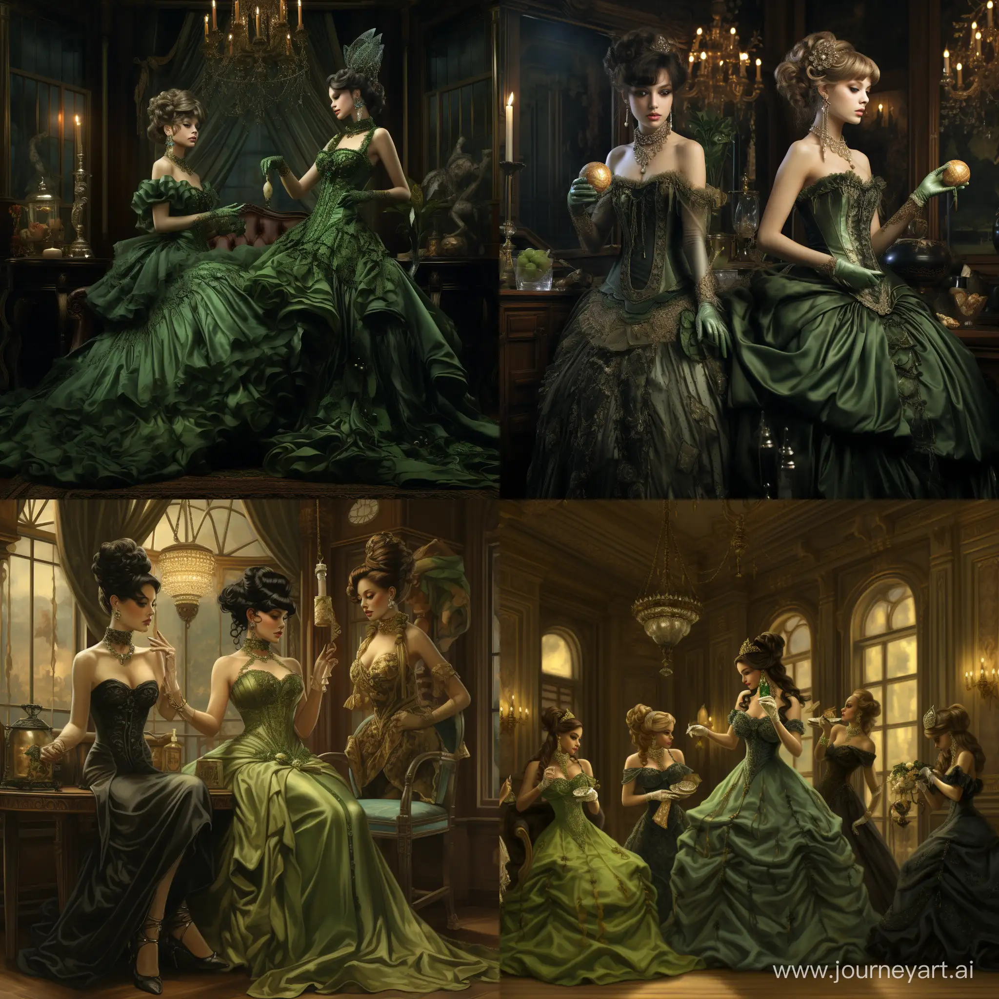 Victorian-Poisonous-Elegance-Opulent-Ballroom-Fashion-with-Arseniclaced-Dresses