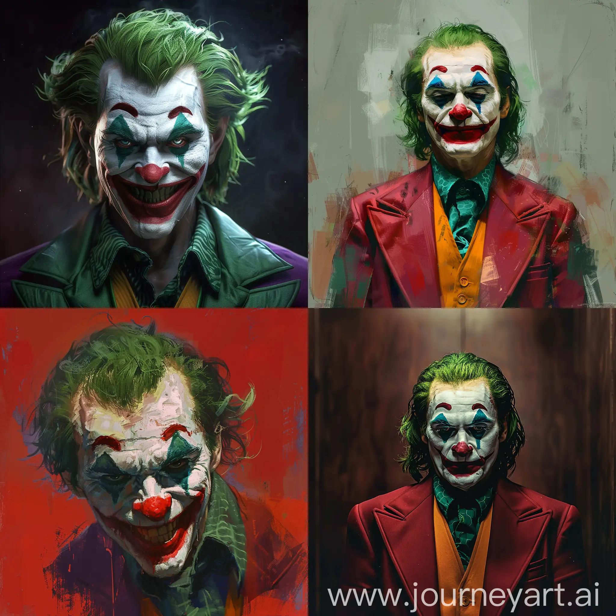 Colorful-Joker-Clown-Performing-Magic-Tricks
