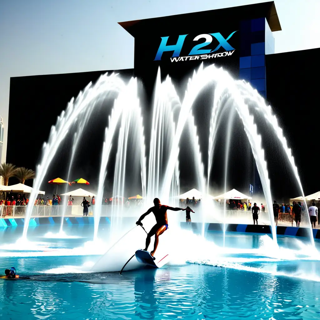Thrilling H2X Watershow Extreme Sports Event in Dubais Indoor Pool