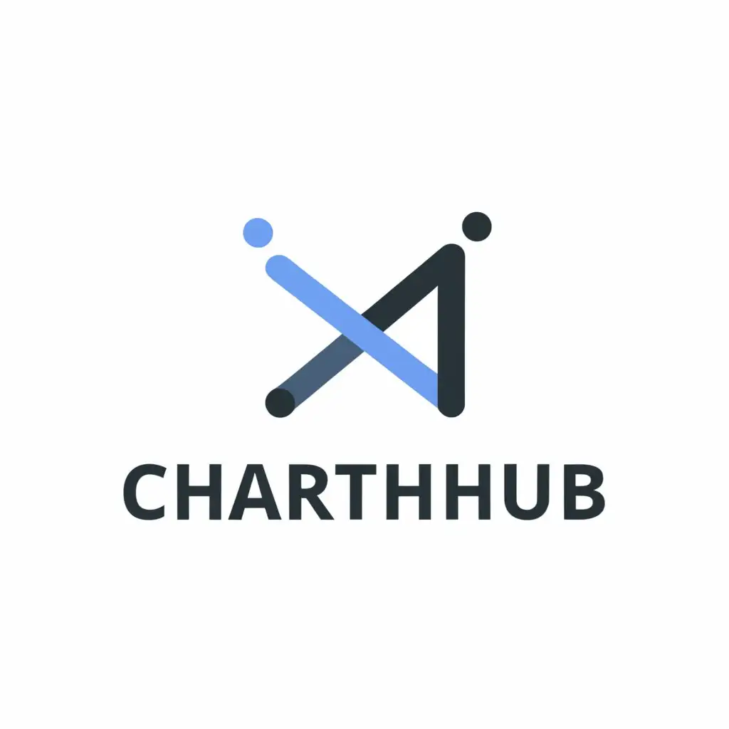 a logo design,with the text "CharthHUB", main symbol:Charts,Moderate,be used in Finance industry,clear background