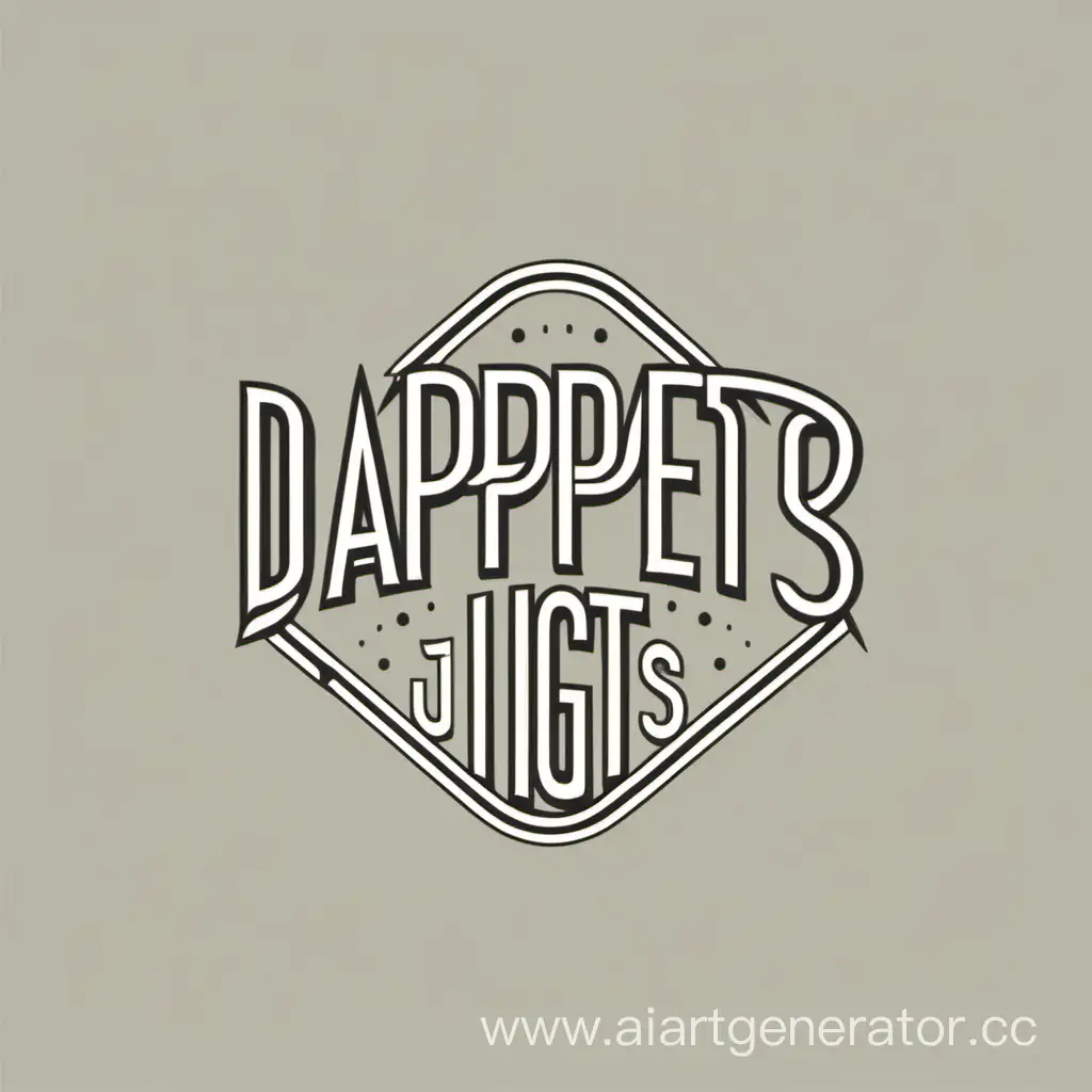the minimalistic logo of the brand of men's manicure sets called Dapper Digits