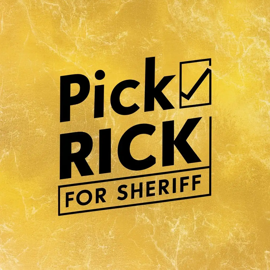 LOGO-Design-For-Rick-Briand-For-Sheriff-Striking-Typography-and-Checkbox-Emblem