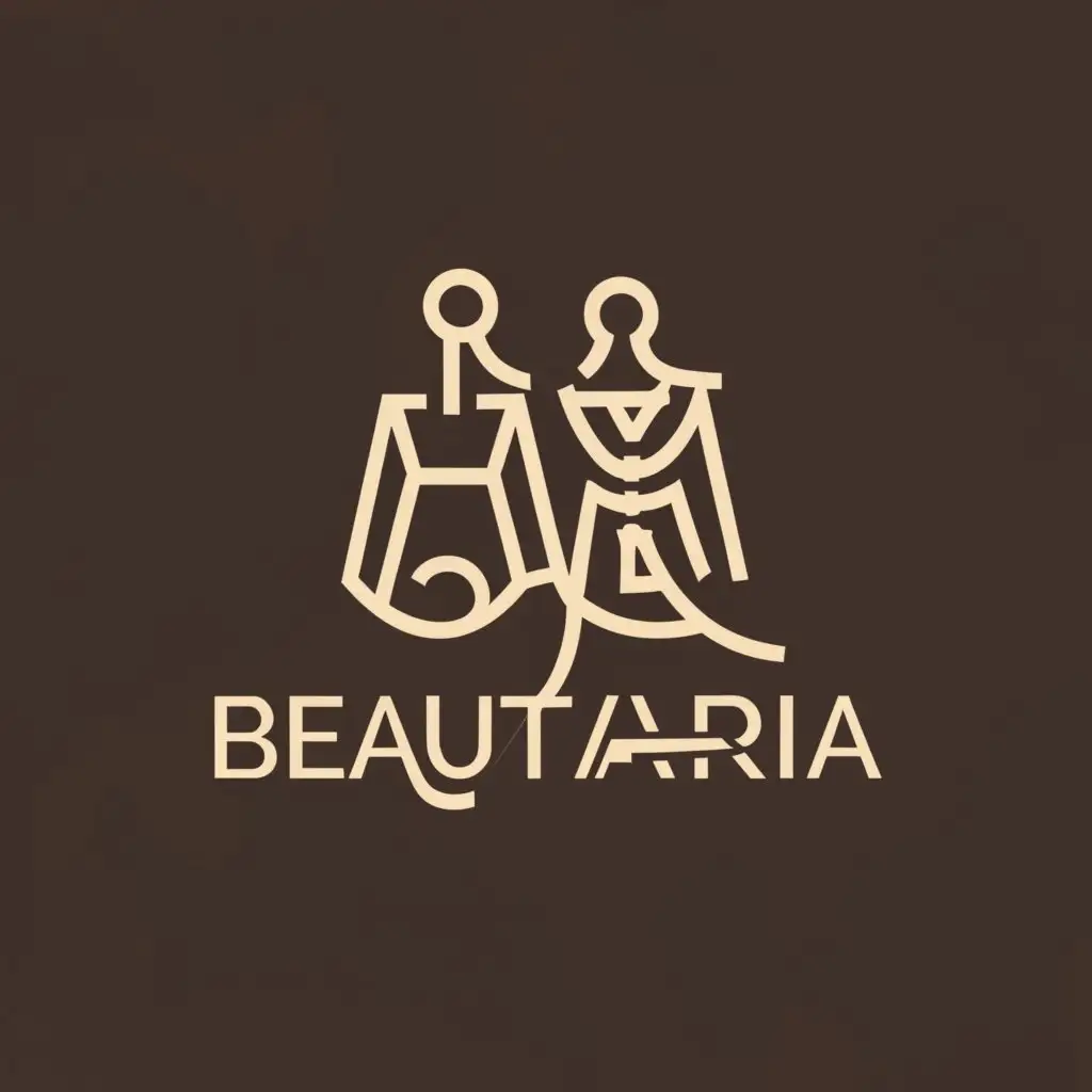 a logo design,with the text "Beautaria", main symbol:Clothes,Moderate,be used in Retail industry,clear background