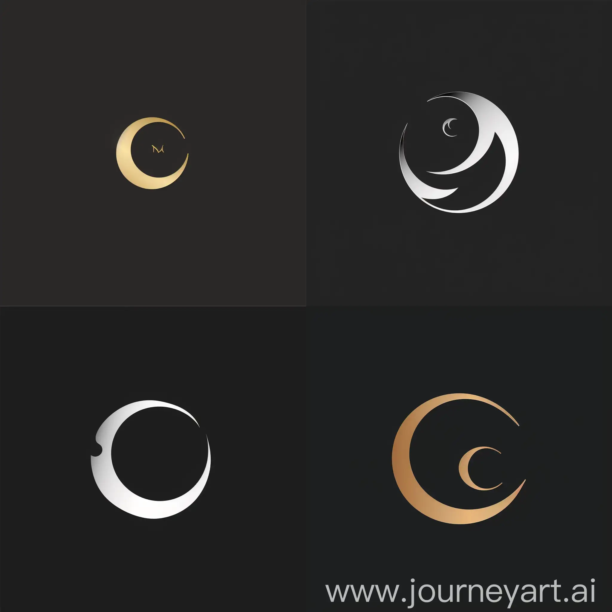 Create a company logo. For MICHAN. Clean style. Replace C with crescent