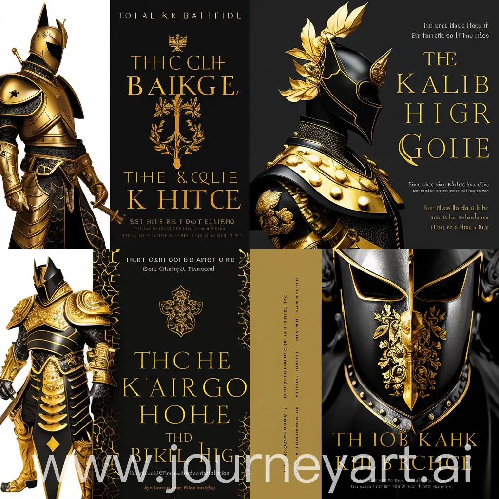 The Knight of Black and Gold: A Tale of Weariness and Valor  Emerging from the crucible of battle, a knight adorned in ebony armor embellished with intricate golden motifs stepped forward, bearing the weight of exhaustion upon their broad shoulders. Their armor, once resplendent in its craftsmanship, now bore the marks of recent conflict, each scratch and dent a testament to the ferocity of combat.  Despite the weariness etched upon their face, the knight stood tall, their spirit unyielding beneath the weight of their colossal sword, a blade adorned with gilded accents that shimmered in the fading light of dusk.  The black and gold armor, though dulled by the rigors of battle, still exuded an aura of regal magnificence, a symbol of the knight's unwavering dedication to their cause. Every piece of armor told a story of valor and sacrifice, each golden embellishment a reminder of the glory that had been won and the challenges that lay ahead.  With eyes heavy with fatigue yet brimming with determination, the knight surveyed the aftermath of the battlefield, a testament to their resilience amidst the chaos of war. For even in their weariness, they remained a beacon of hope, a guardian of honor and courage in a world consumed by conflict.