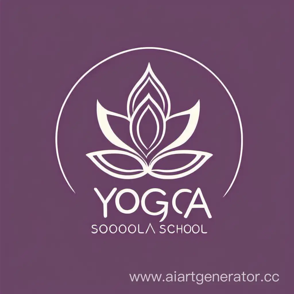 логотип для школы йоги для девушек простой и лаконичный