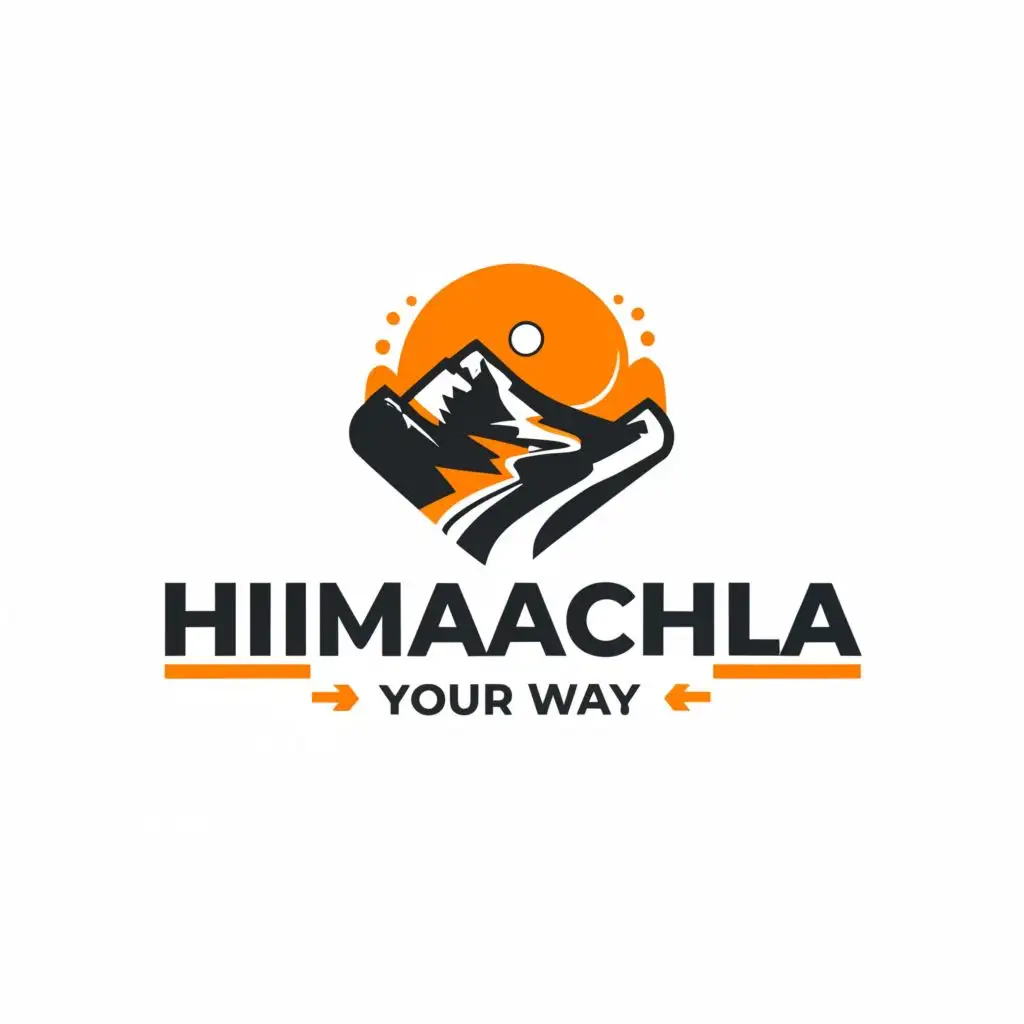 a logo design,with the text "Himachal Tourism Cab Service", main symbol:Discover Himachal, Your Way,Moderate,be used in Travel industry,clear background
