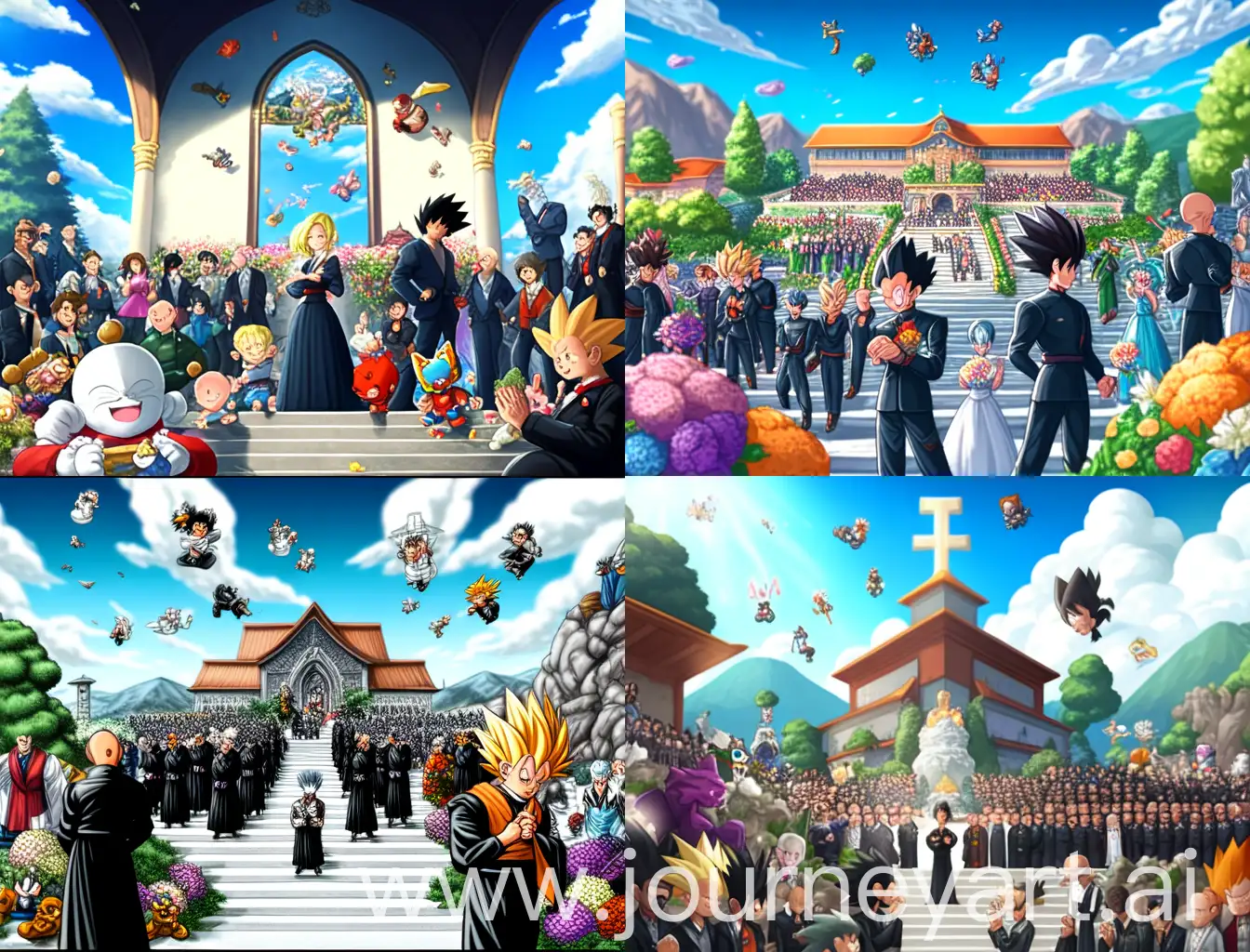 Solemn-Gathering-Funeral-Tribute-by-Iconic-Characters-in-Ming-Style-Church-Setting