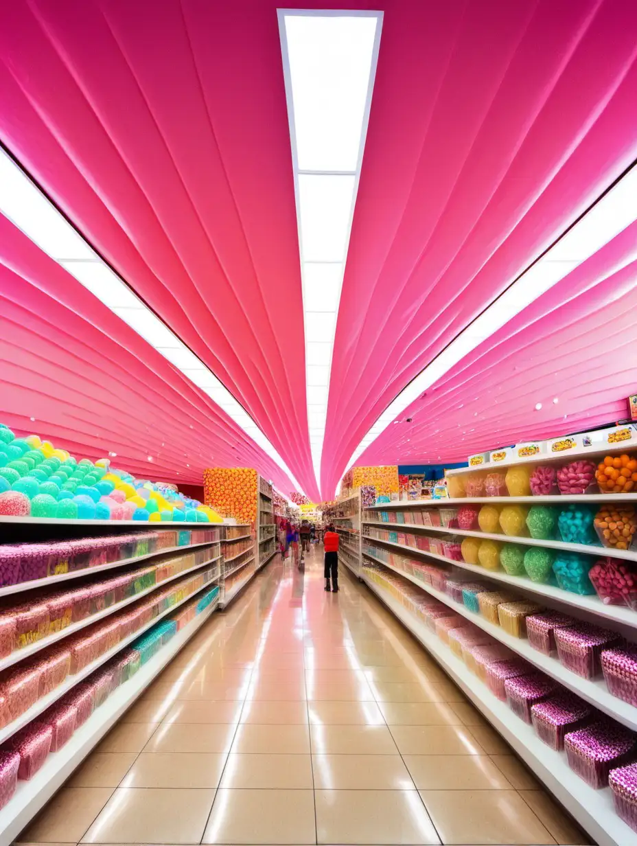 inside of  huge candy store
