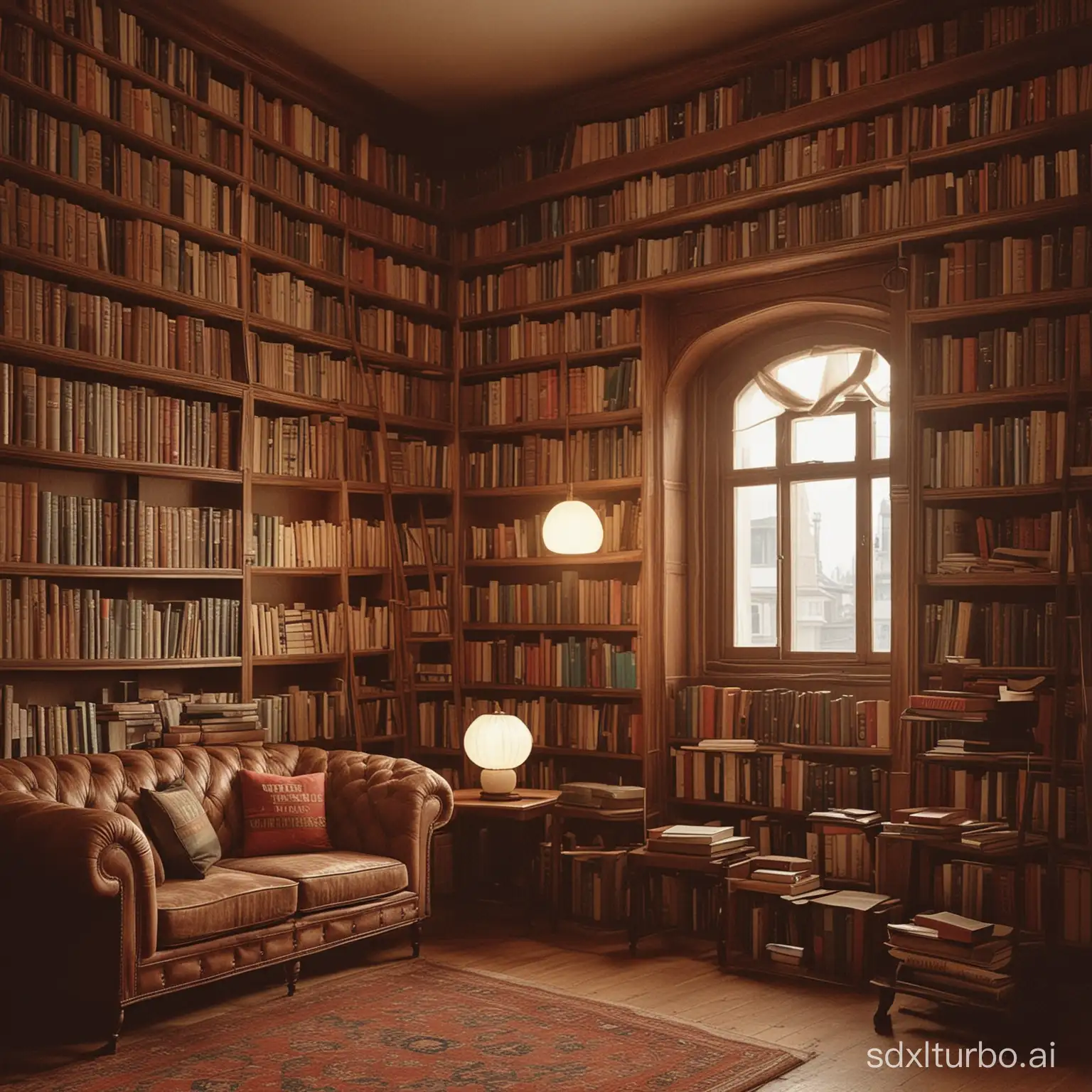Modern-Literary-Ambiance-with-Bookshelf-Background