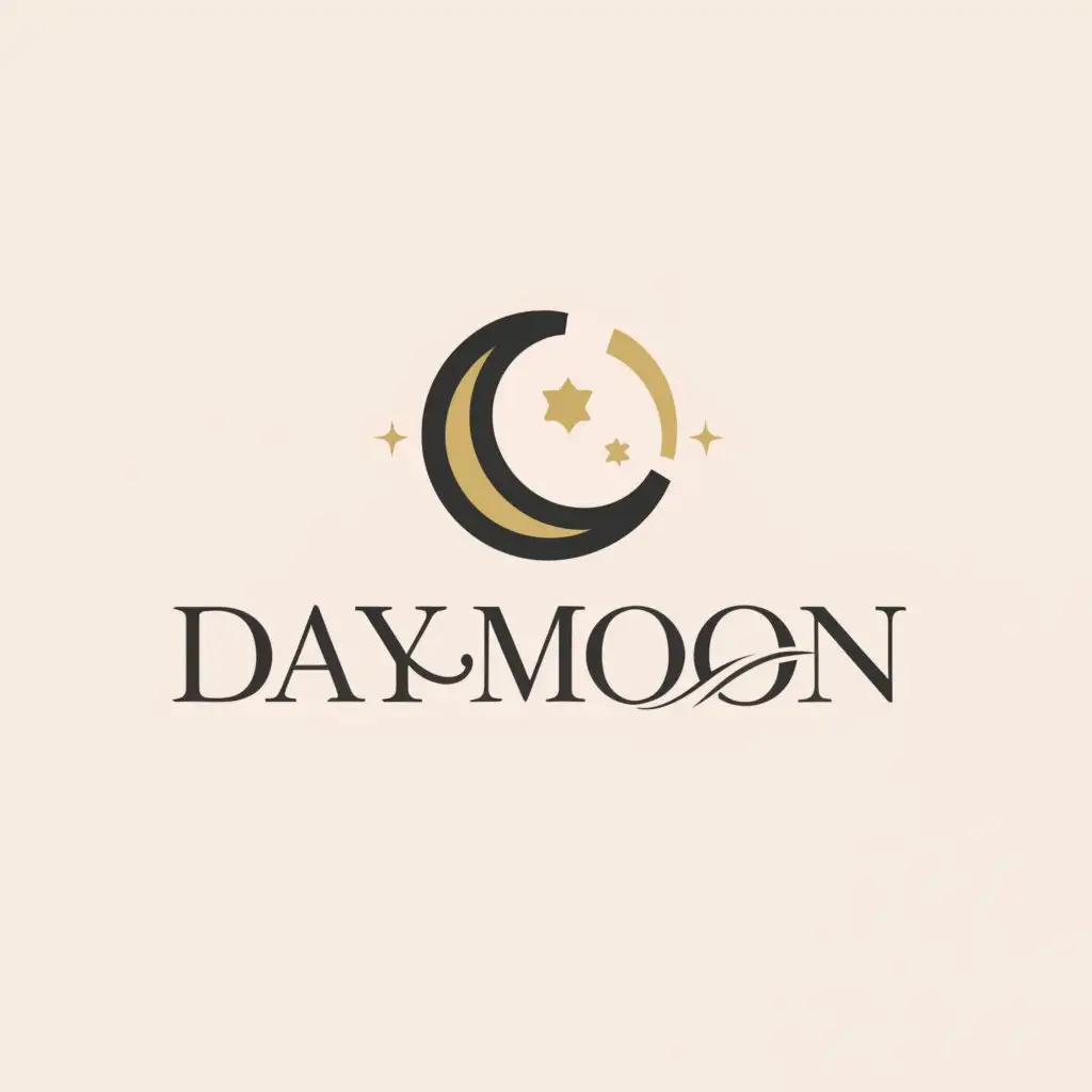 a logo design,with the text "Daymoon", main symbol:DM,Moderate,be used in Beauty Spa industry,clear background