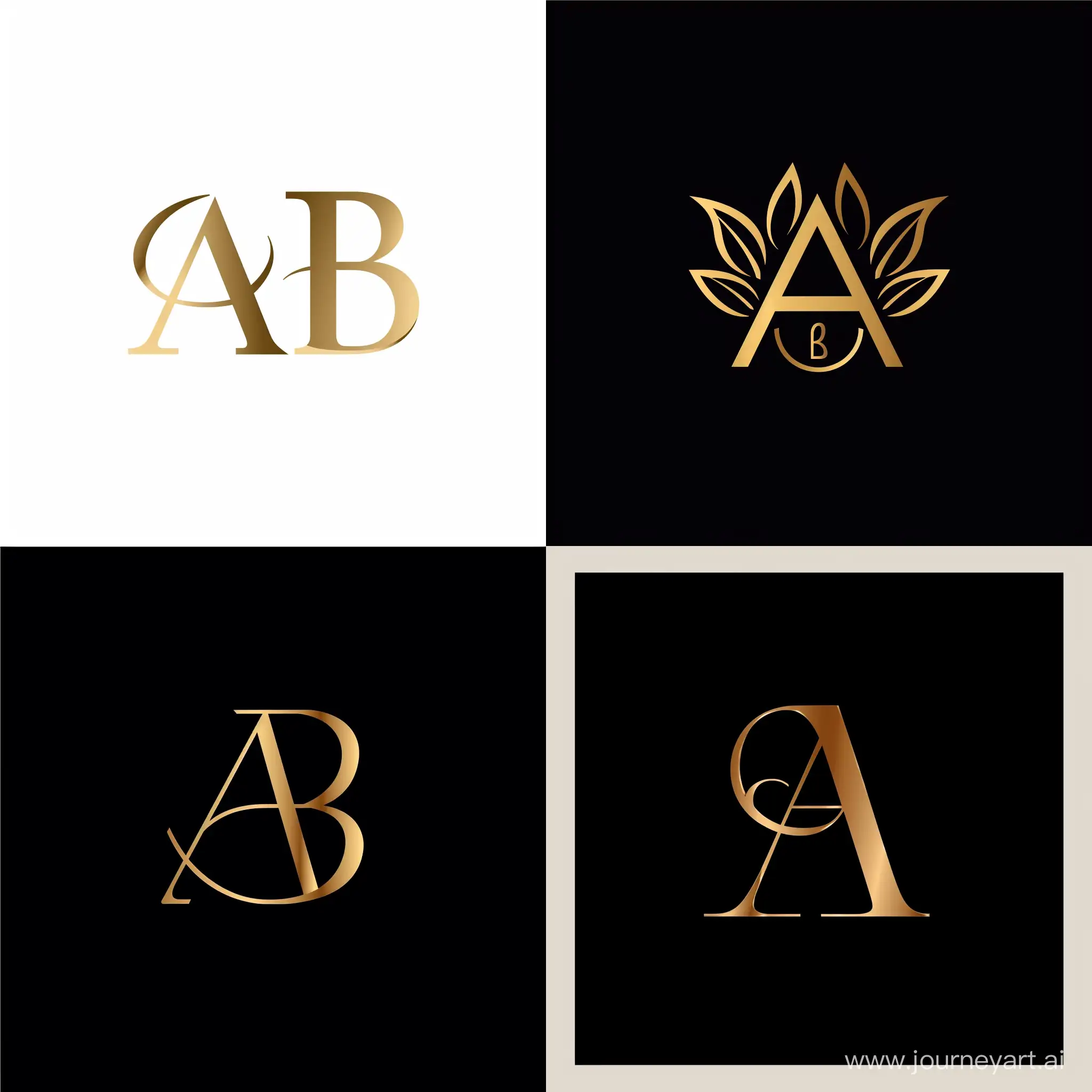 логотип для массажиста с буквами А и Б