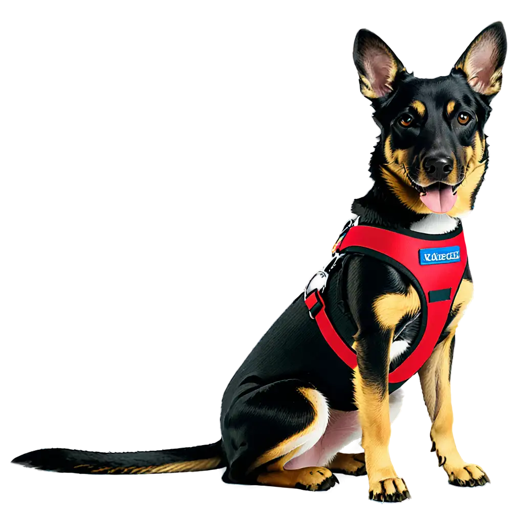 HighQuality-PNG-Image-Dog-Wearing-a-Harness-for-Versatile-Visual-Content