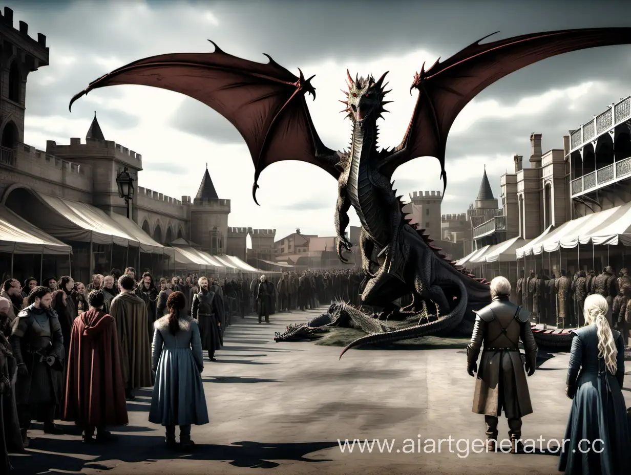 Epic-Game-of-Thrones-Landscape-with-Dragons-Hyperrealistic-Film-Set