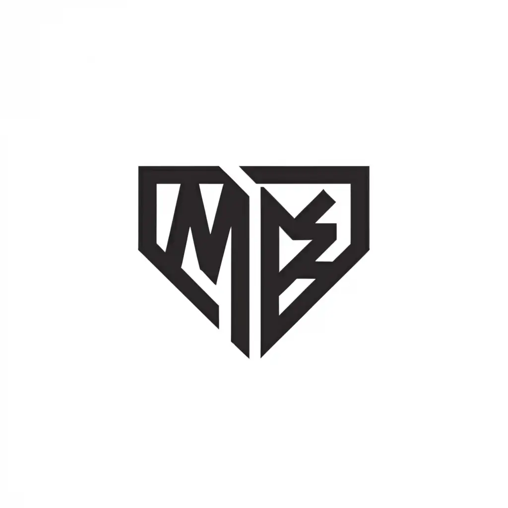 a logo design,with the text "MB", main symbol:Diamond,Minimalistic,be used in Education industry,clear background