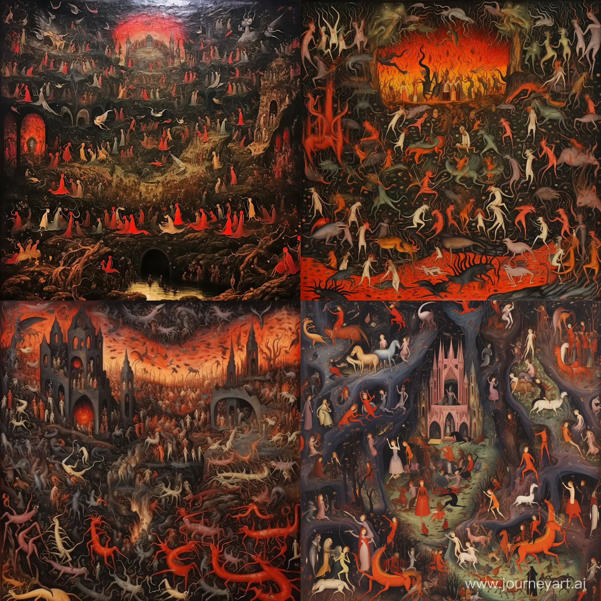 Iranian-Style-Persian-Miniature-Painting-of-Hell