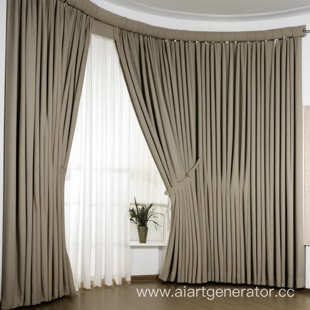 Semicircular-Window-with-Loop-Curtains-Elegant-Home-Interior-Design
