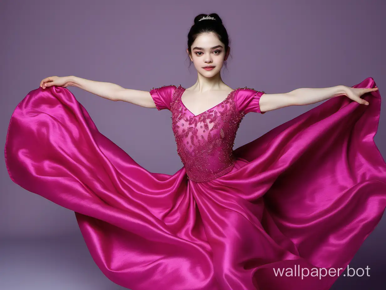 Evgenia-Medvedeva-Elegance-in-Fuchsia-Mulberry-Silk