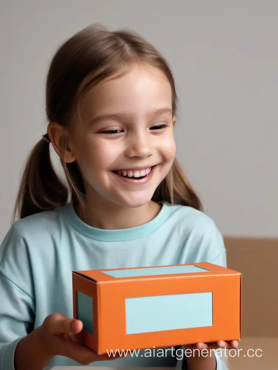 Joyful-Girl-with-a-Small-Rectangular-Box-Smiles-Happily