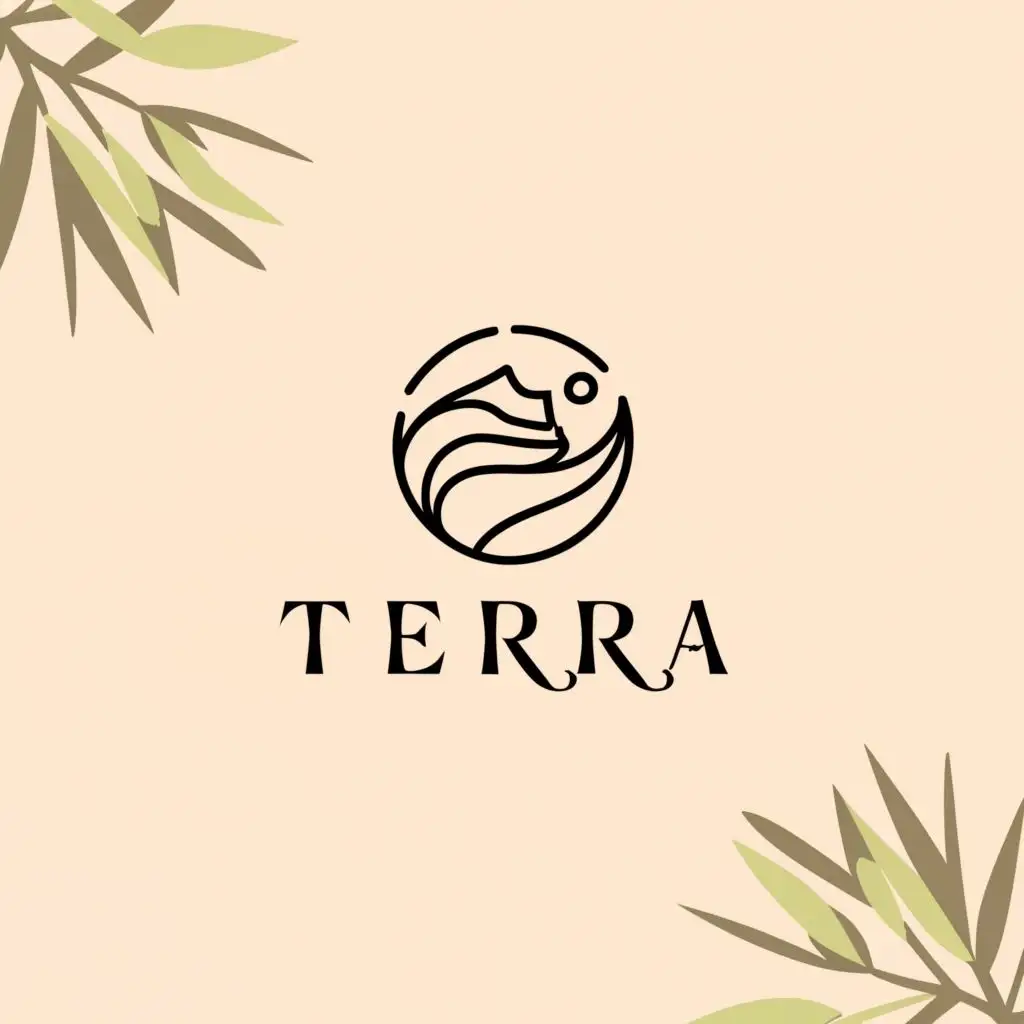 a logo design,with the text "Terra 
", main symbol:rock,Moderate,be used in Beauty Spa industry,clear background