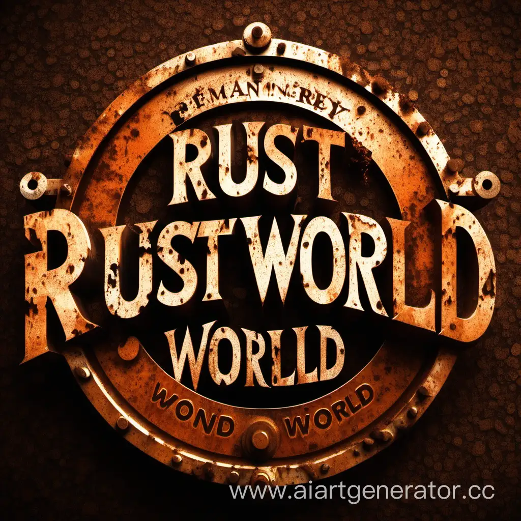 RUST-Money-World-Logo-Design-A-Fusion-of-Rustic-Charm-and-Global-Currency
