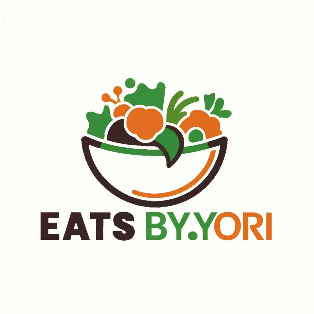 logo, Salad, with the text "EatsByOri", typography, be used in Restaurant industry