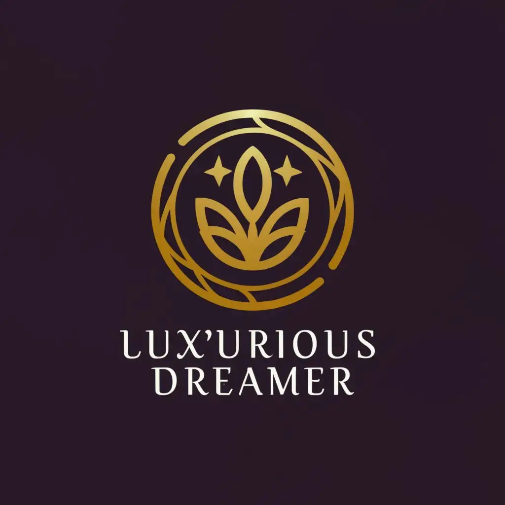 a logo design,with the text "Luxurious Dreamer", main symbol:Money,Moderate,be used in Finance industry,clear background