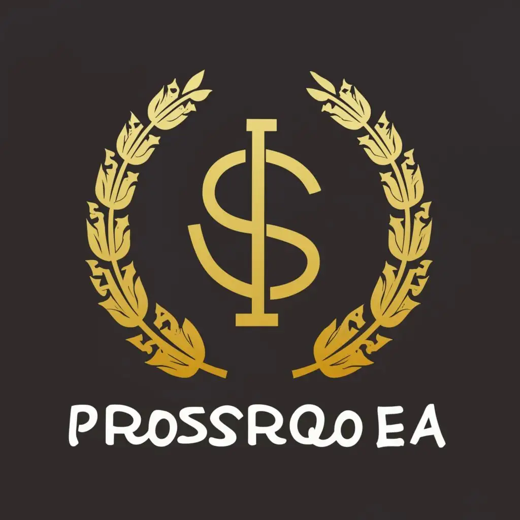 logo, dollar gold money land rice, with the text "Prospero EA", typography, be used in Technology industry