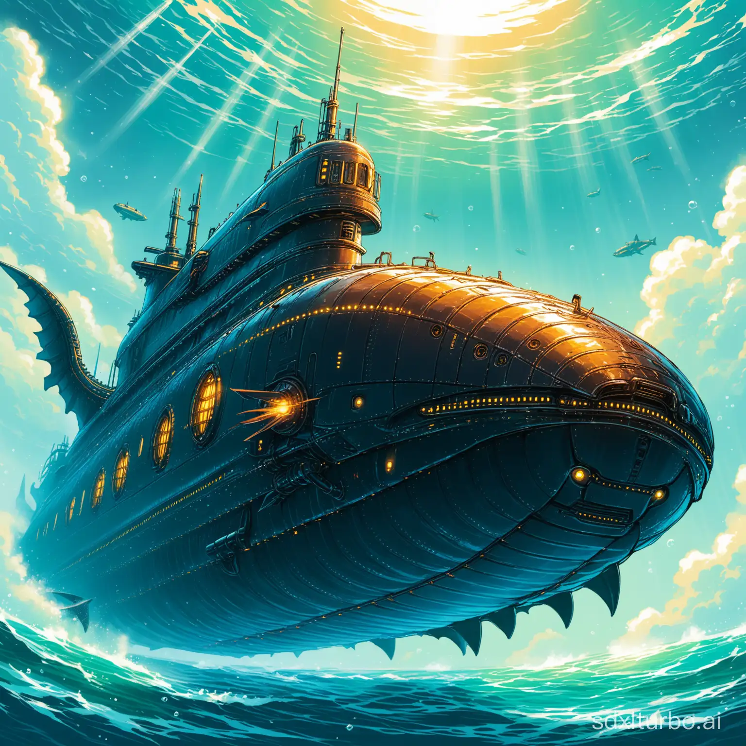 Futuristic-Dragon-Submarine-Exploring-Alien-Seas