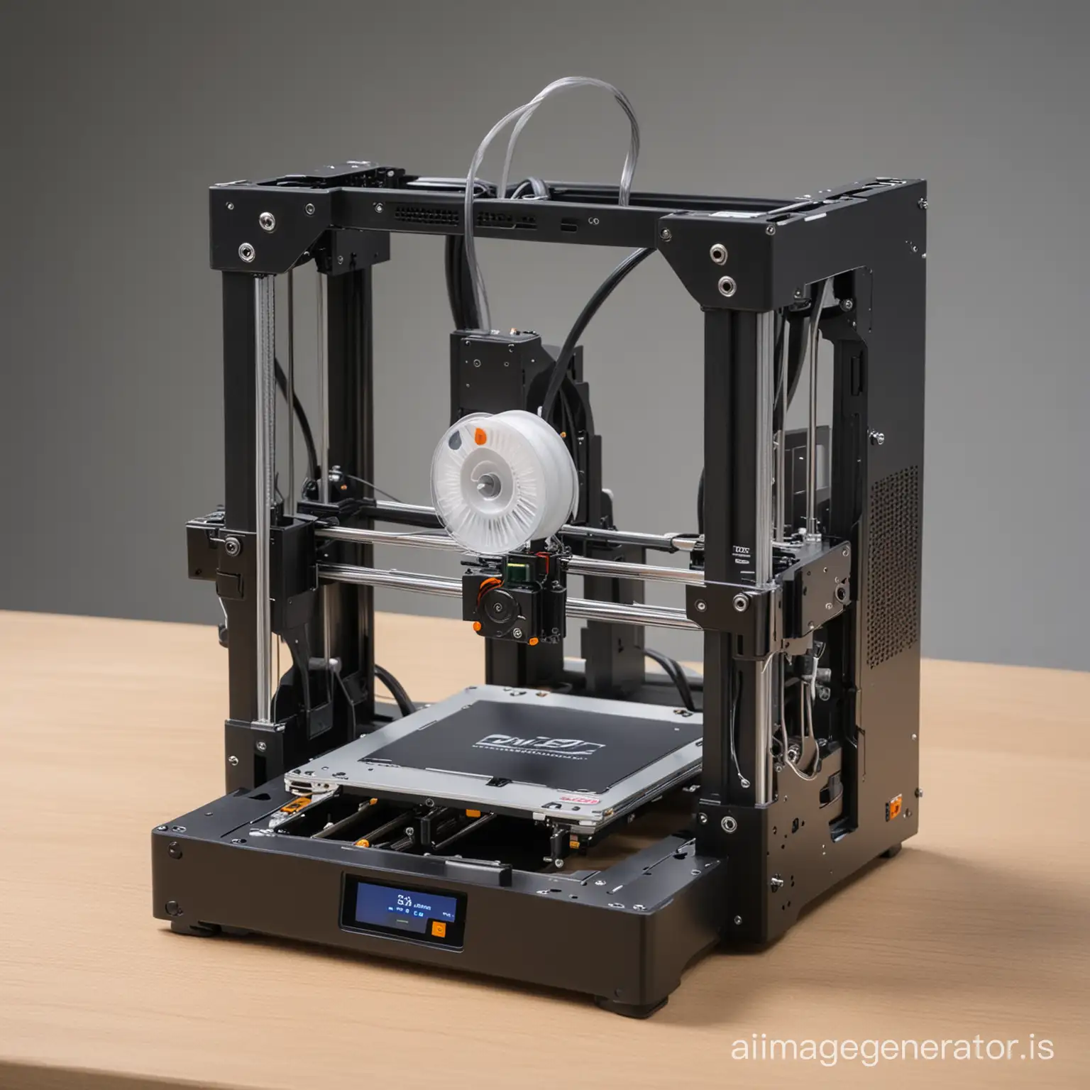 a portable 3D printer making 3D object