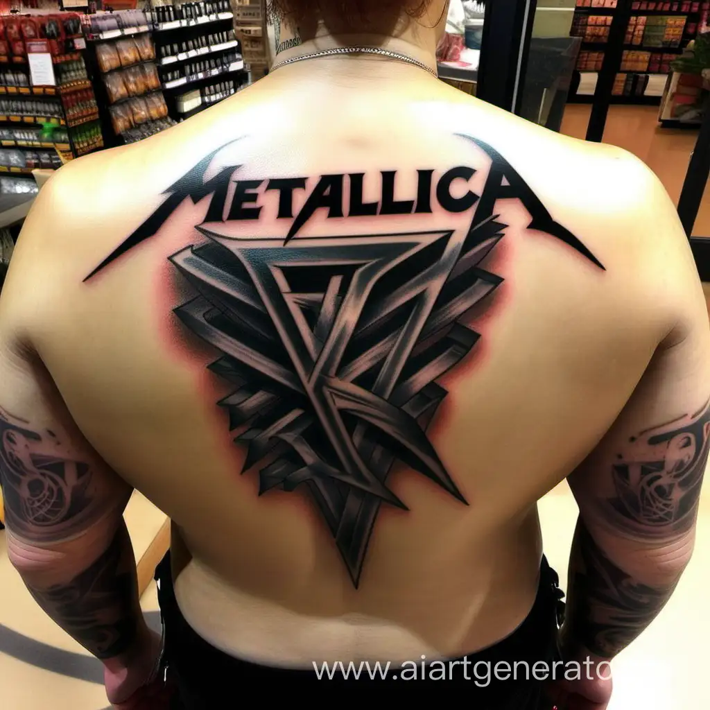 Metallica tattoo wegmans