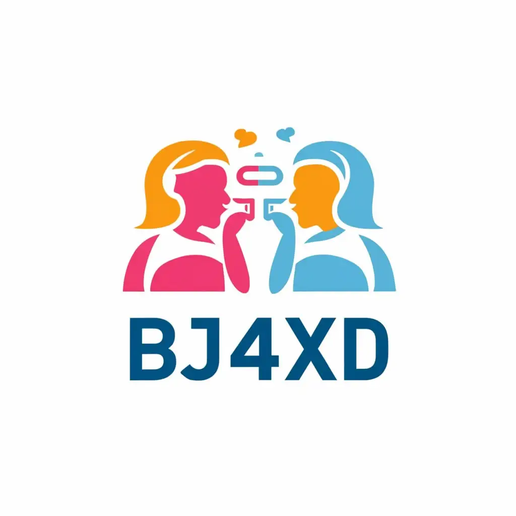 LOGO-Design-for-bj4xd-Girls-Chat-Rooms-with-Clear-and-Moderate-Aesthetic