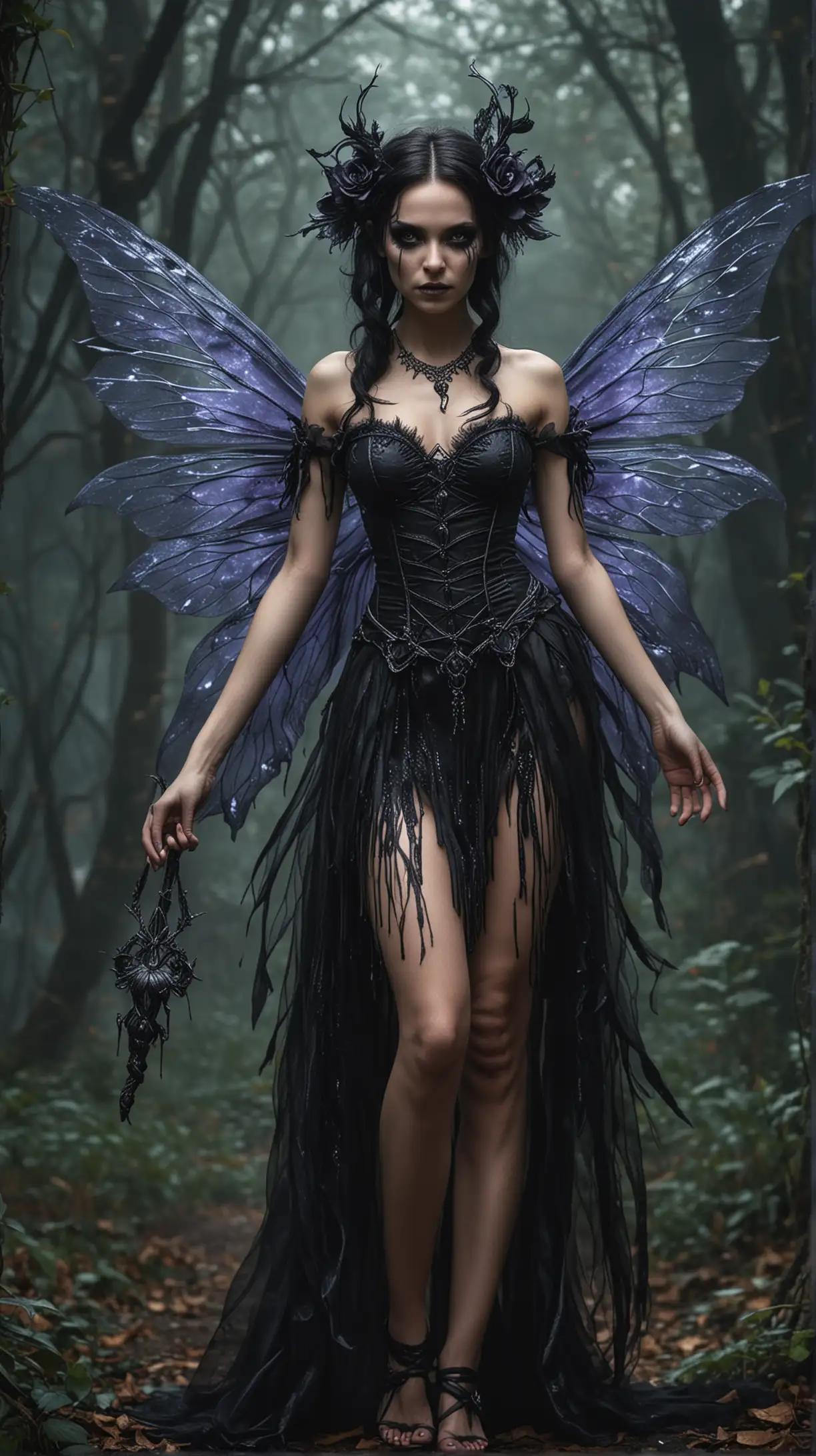 Malevolent Dark Feywild Fairy with Sinister Gaze