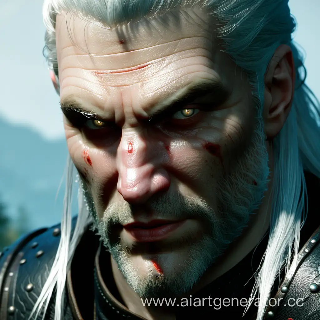 Witcher's face