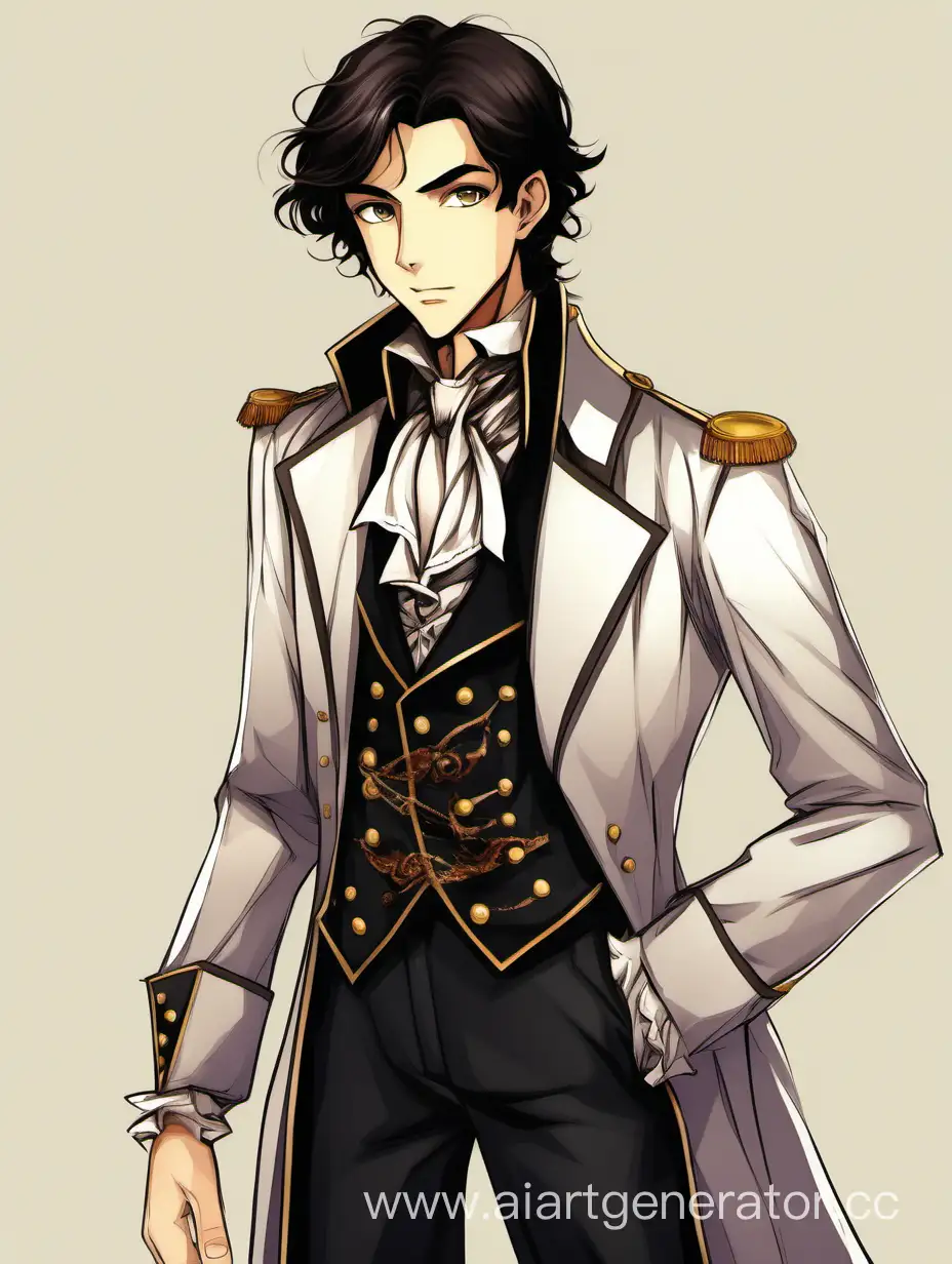 Elegantly-Attired-17YearOld-Aristocratic-Boy-in-Classic-Count-Costume