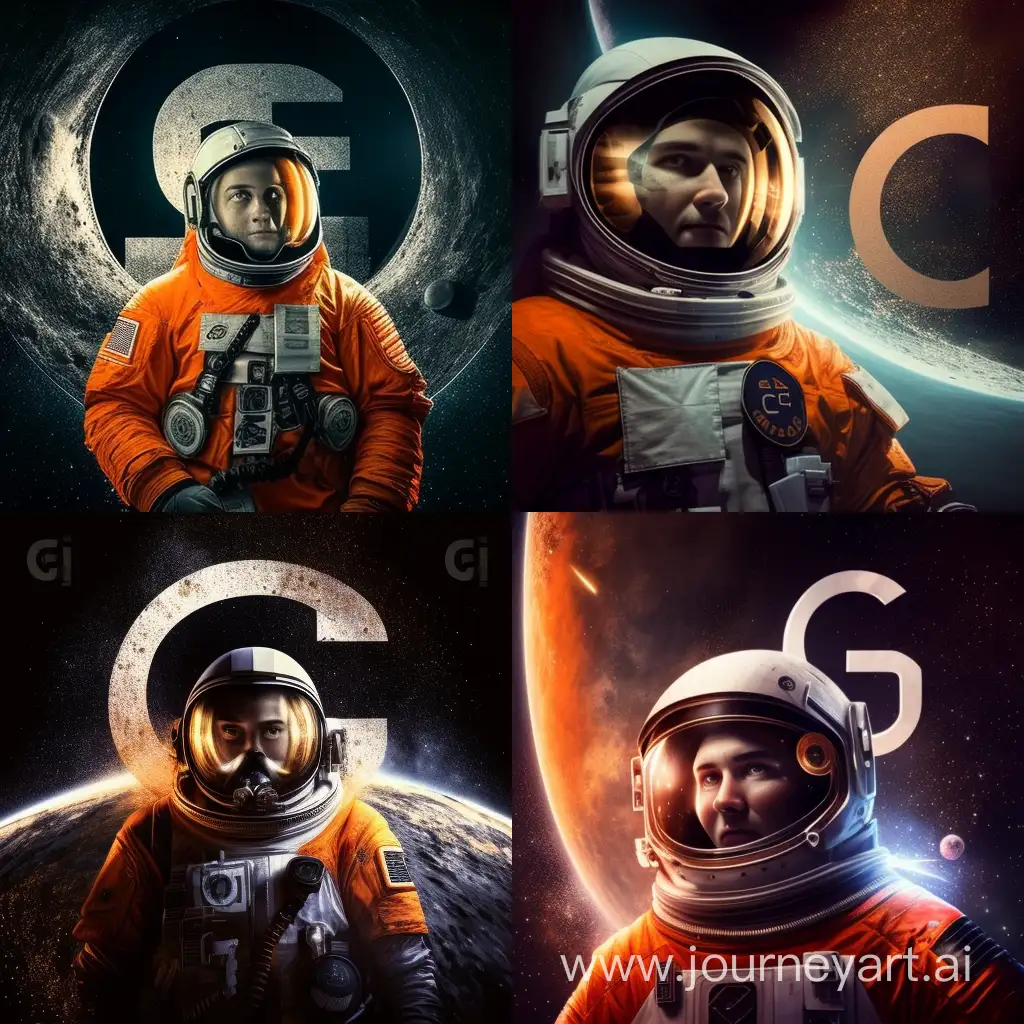 Cosmonaut-Holding-Letter-G-in-Space-with-Cryptocurrency-Background