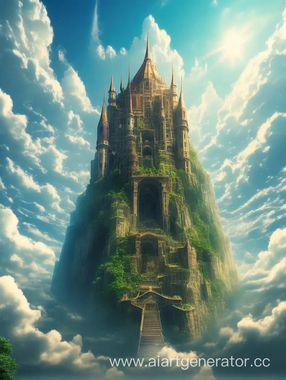 Enchanting-Laputa-Castle-Floating-in-the-Heavenly-Sky