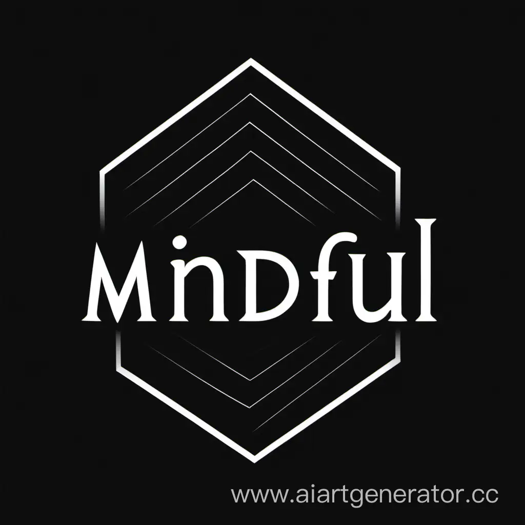 логотип Mindful Market магазин   техники минимализм черный фон
  красивее 