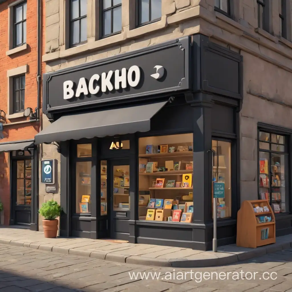 Cartoon-3D-Shop-with-a-Black-Sign-Whimsical-Storefront-in-a-Playful-Setting