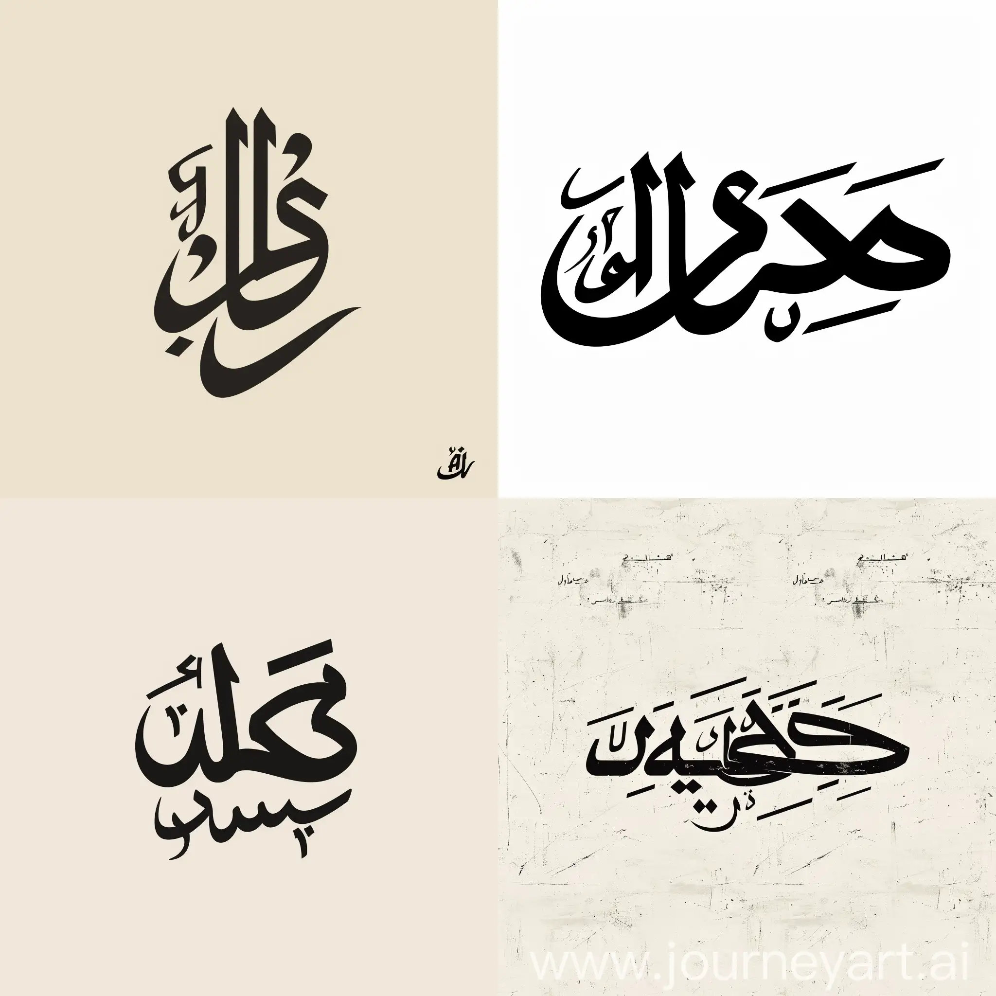 Professional logo written in Arabic script. Semi Logo, Al Jazeera, His Name, الجلفة أونلاين