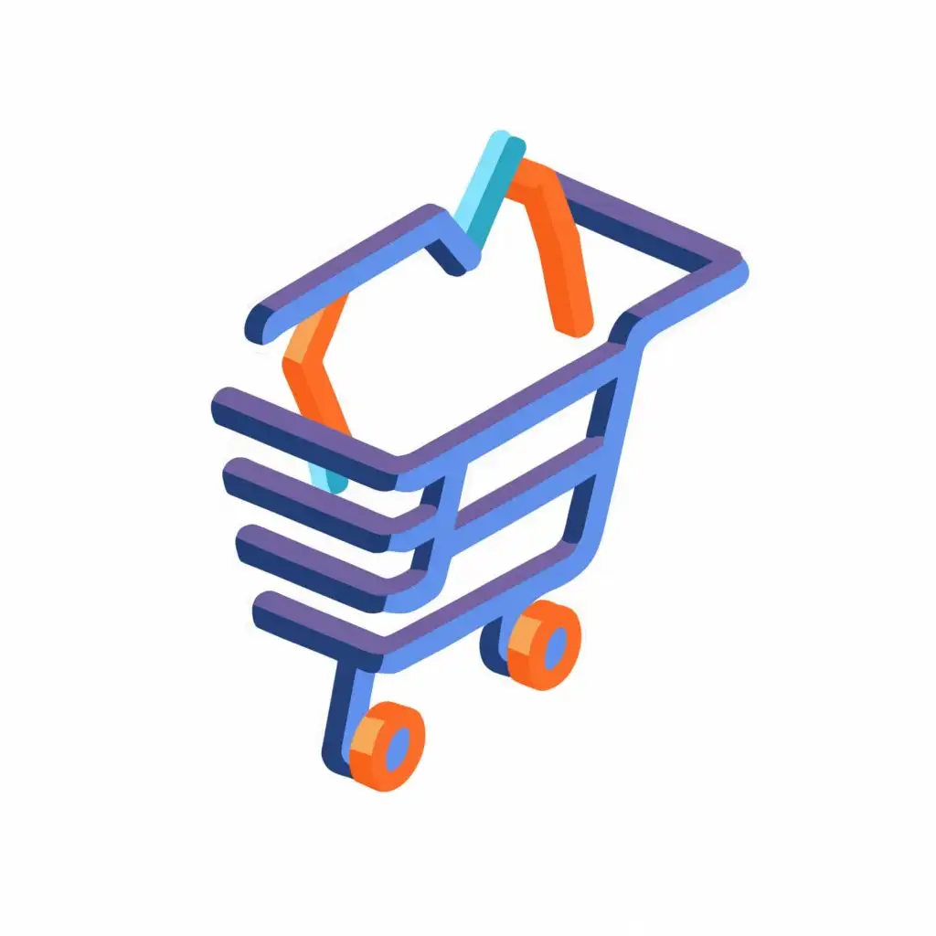 logo, Add item to cart 3D, with the text "1", typography, be used in Retail industry