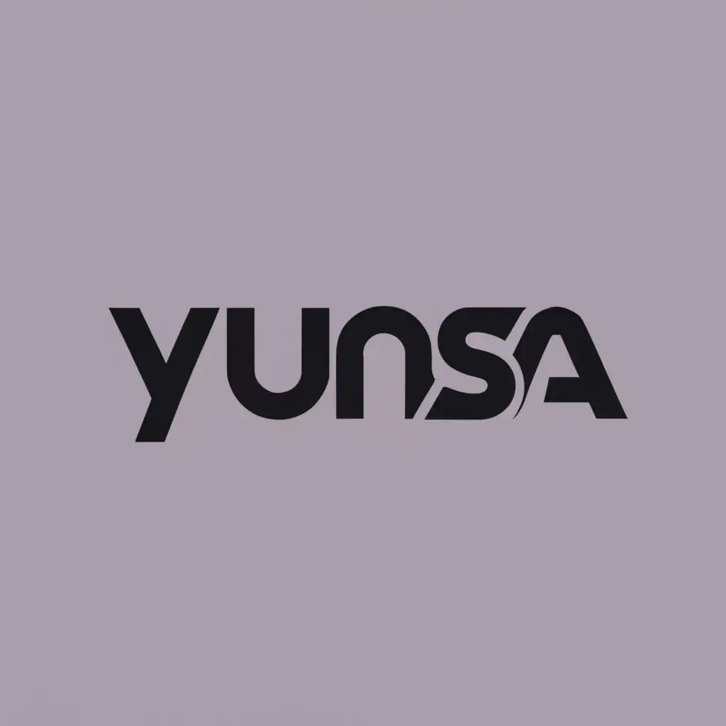 logo, YUNSA WORDS, with the text "YUNSA", typography, be used in Automotive industry