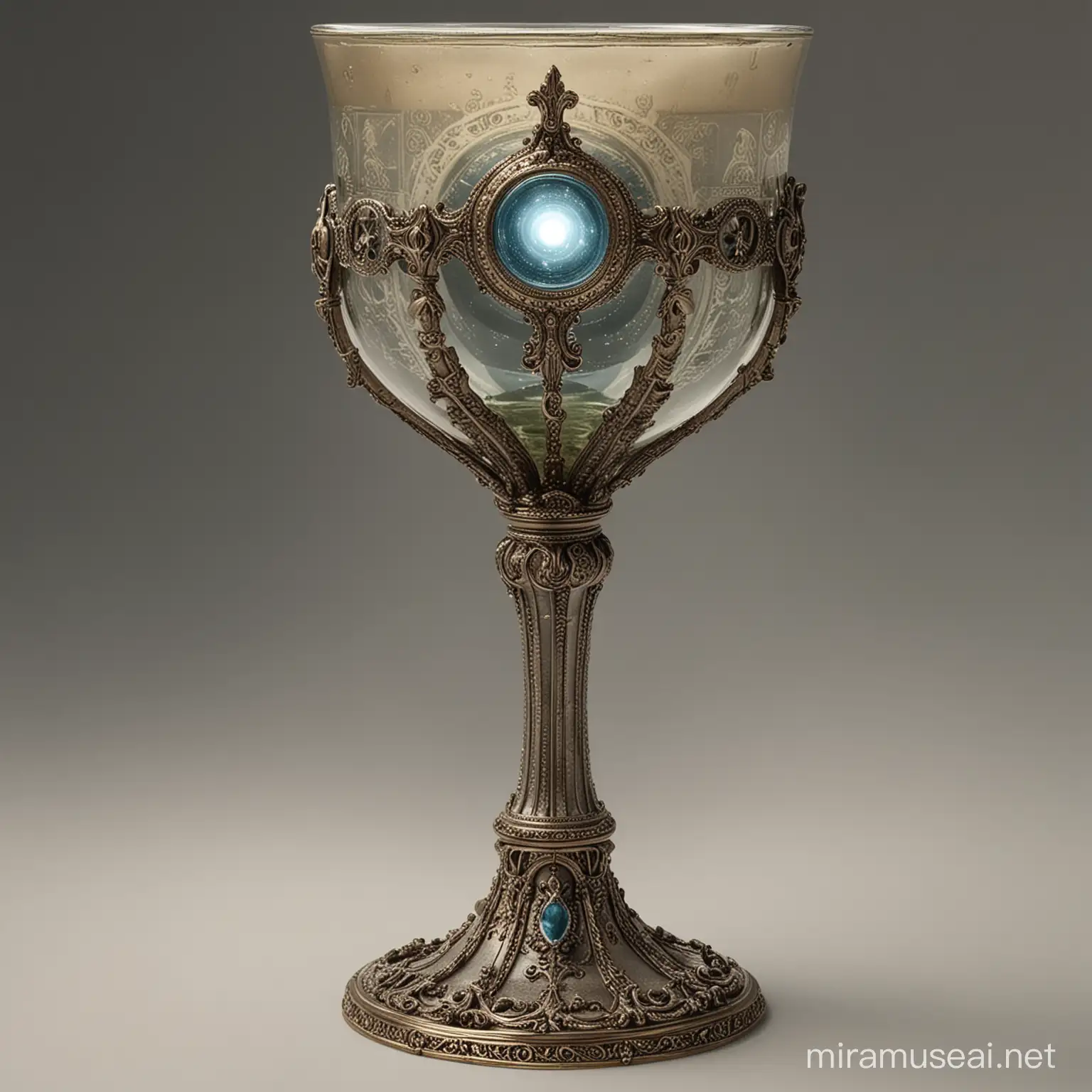 Ethereal Chalice Mystical Vessel Revealing Forgotten Histories