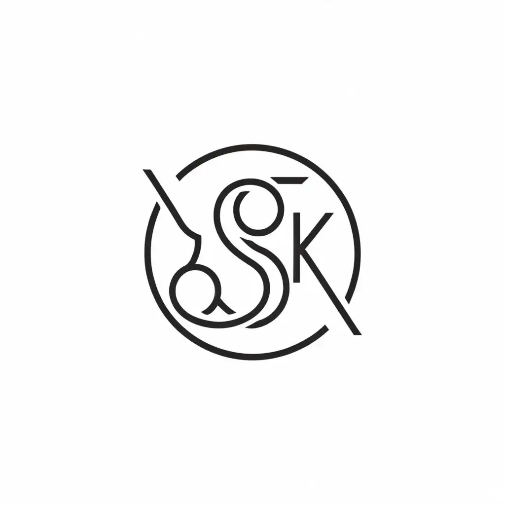 a logo design,with the text "SK", main symbol:Marriage,Moderate,clear background