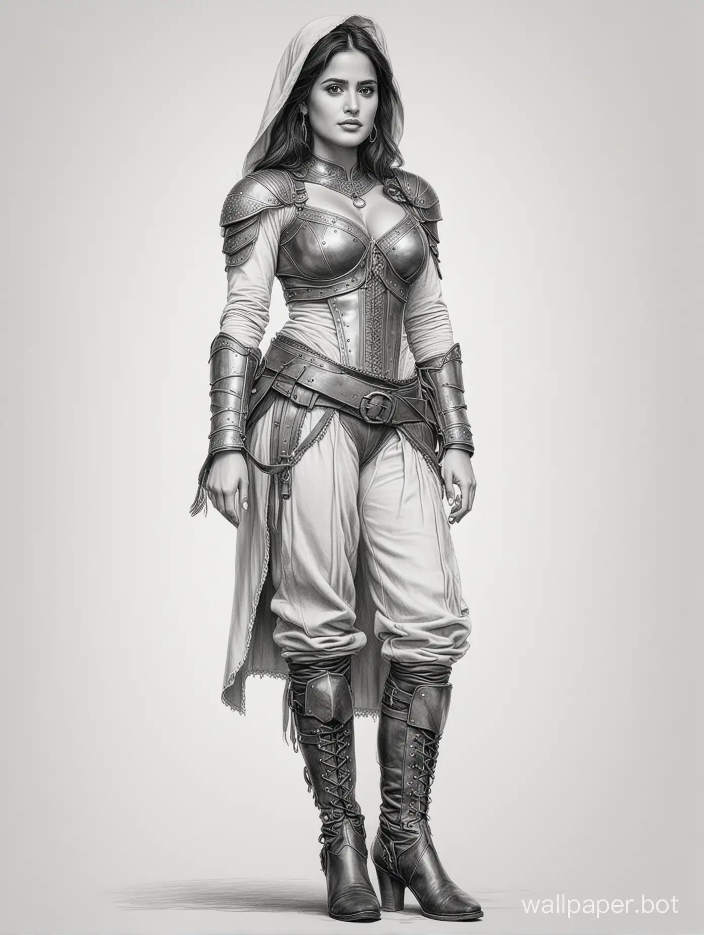 Selma-Hayek-as-Medieval-Persian-Warrior-in-Light-Armor