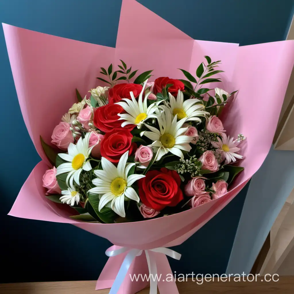 Букет цветов, для Полины,день рождения 